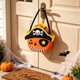 thumbnail image 6 of Gqtwoy Halloween Felts Candy Bucket, Multi Cartoon Design, Handheld Goodie Bag, Reusable Storage Tote for Halloween Parties, Festive Event Accessory, 6 of 6