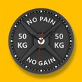 thumbnail image 4 of Reloj de pared 50kg levantamiento de pesas Simple Fitness barra regalos sa de estar decoración del hogar culturismo moderno gimnasio ent Colco Reloj de pared de gimnasio, 4 of 8