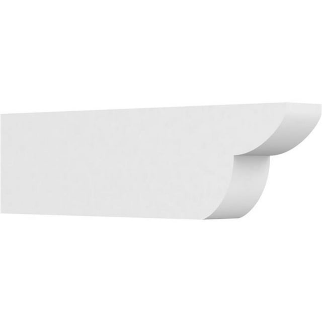 Ekena Millwork RFTP05X10X36CRE 10 x 5 x 36 in. Standard Crestline Architectural Grade PVC Rafter Tail