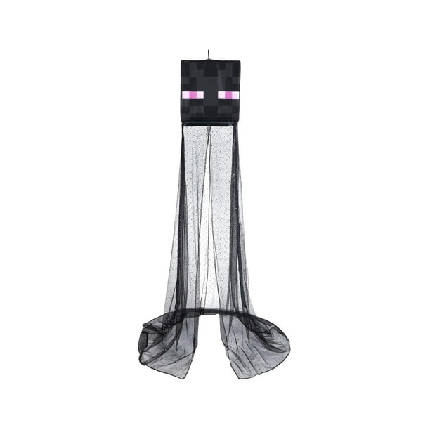 Cortinas con dosel para cama, diseño Minecraft Enderman, decoración para dormitorio infantil