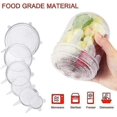 thumbnail image 2 of Stretchy Silicone Lids, 6 Pack Silicone Lids in Various Sizes Stretch Lid, Stretchy & Flexible for Bowls, Cups, Cans, Fruits, Silicone Cover, 2 of 5