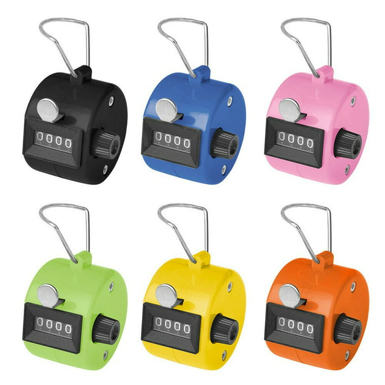  KTRIO Pack of 2 Colors Handheld Tally Counter 4-Digit Number Count  Clicker Counter, Hand Mechanical Counters Clickers Pitch Counter for  Coaching, Knitting, People, Lap, Fishing, Golf : Sports & Outdoors