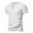 White, variant on Men's Two V Neck Solid Color Short Sleeve T-Shirt - Casual Sports Top, Polyester, Unisex Fashion Design, All Seasons