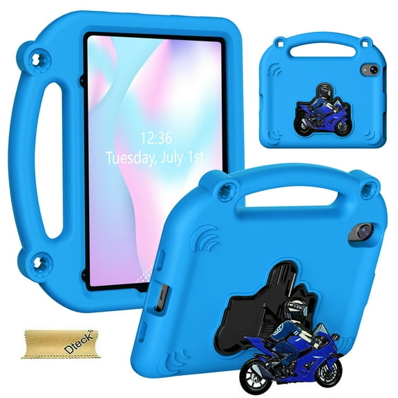 Dteck Kids Case for iPad mini 7 (A17 Pro) 2024 & iPad mini 6 (A15) 2021, 8.3-inch iPad mini 6th/7th Generation Case, Durable Shockproof Handle Stand iPad Case,Blue