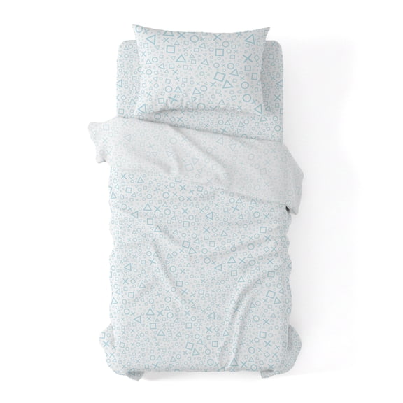 Playstation Pearlescent Drift Kids Twin Sheet Set - Includes Pillowcase, Fitted Sheet, Flat Sheet