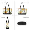 thumbnail image 6 of FORMRS Canvas Laptop Tote Bag for Women with 15.6" Computer Compartments Shoulder Handbag, Orange Bees, 6 of 7