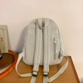 thumbnail image 5 of Mochilas informales de hilo de coser con compartimento interior sólido, gran capacidad, 2024, bolsos de venta caliente para mujeres, mochilas de nailon con cremallera, 5 of 5