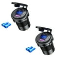 thumbnail image 3 of US 12V QC3.0 Dual USB Car Fast Charger Socket Outlet LED Voltmeter Waterproof, 3 of 10