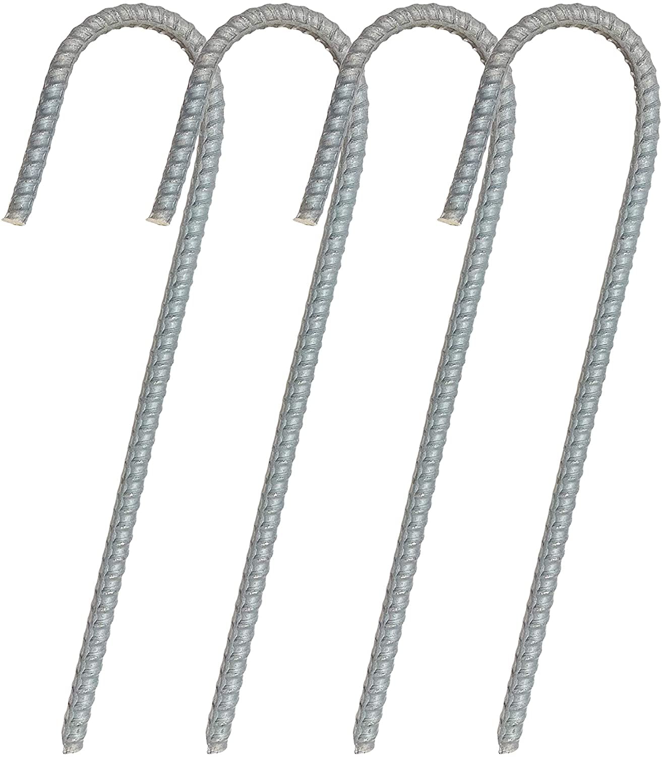 Urbalabs 12" Rebar Stakes Heavy Duty Tent Stakes Camping Fence Bird