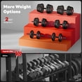 thumbnail image 3 of MITONOS Adjustable Dumbbells, 55/77 LBS Free Weight Dumbbells Set, 4 In 1 Multi-Functional Dumbbell Set Used as Barbell, Kettlebells, Push Up Stand, Fitness Exercise for Home Gym Workout, 3 of 8