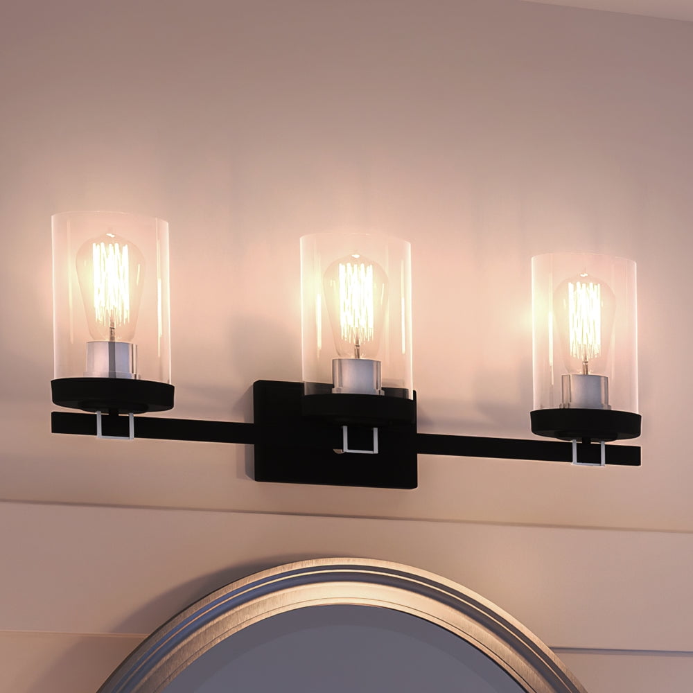 Luxury Industrial Lux Indoor Bath Light, 9''H x 22''W, with Urban Loft