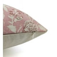 thumbnail image 2 of Fabdivine Decorative Handblock PrintThrow Pillow Cover, 16"X16", Pink, 2 of 5