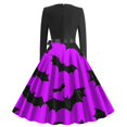 thumbnail image 2 of Dress for Women,Long Sleeve Dress for Women,Womens Fashion Casual Printing Long Sleeve Round-Neck Dress,Long Sleeve Dress,Casual Dress for Women, 2 of 3