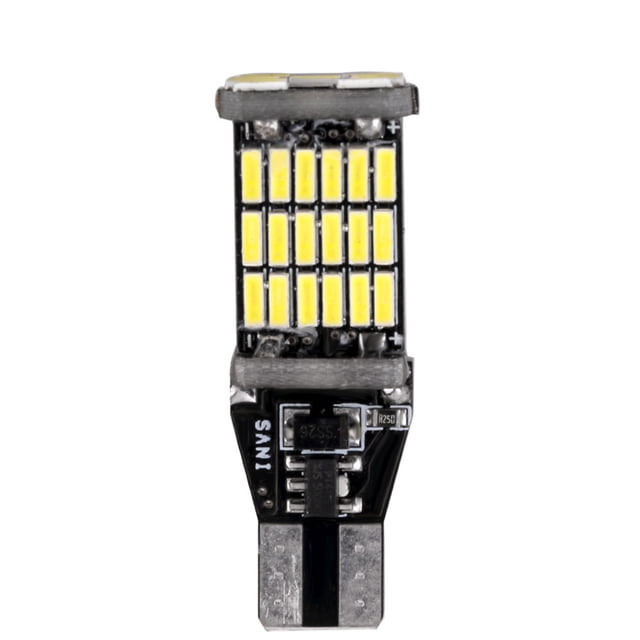 Marcha atrás decodificada LED automotriz Ubis T15-4014-45SMD freno trasera brillo blanca