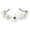 White, variant on MEICHEN Fascinator Hats for Girls Summer Beautiful Wreath Headband Small Rose Headband Girl Adult Headwear Summer Fahion Must Have