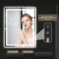 thumbnail image 7 of Whizmax 55"x 30" LED Bathroom Mirror, with Front and Backlight, Dimmable Wall Mirrors with Anti-Fog, Shatter-Proof, Memory, 3 Colors, Horizontal/Vertical Double LED Vanity Mirror, UL Listed, 7 of 7
