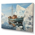 thumbnail image 2 of Designart "Blue White Iceberg Frozen Wonder" Iceberg Wall Art Print, 2 of 5