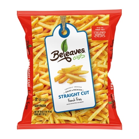 Beleaves White Potato Straight Cut Fries, 26 oz