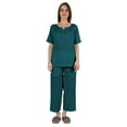 thumbnail image 1 of Inkmeso Ensemble de Pyjama à Manches Courtes pour Femmes T-Shirt Henley & Ensemble de Pyjama, 1 of 7