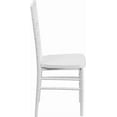 thumbnail image 6 of YYEAN Pewter Resin Stacking Chiavari Chair 18.5"D x 15.75"W x 36.5"H-White, 6 of 11