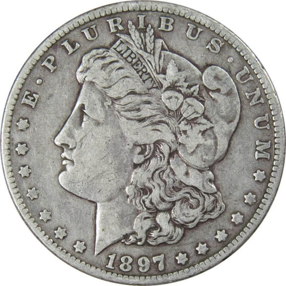 1897 O Morgan Dollar F Fine 90% Silver $1 US Coin Collectible