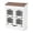 White, variant on JOIVI Large Potato Storage Wood Bin, Wooden Bread Storage Bins with Removable Drawer & 4 Doors, 31'' Onion Organizer with Grocery Section, Vegetable Organization Cabinet for Kitchen, Rustic Brown