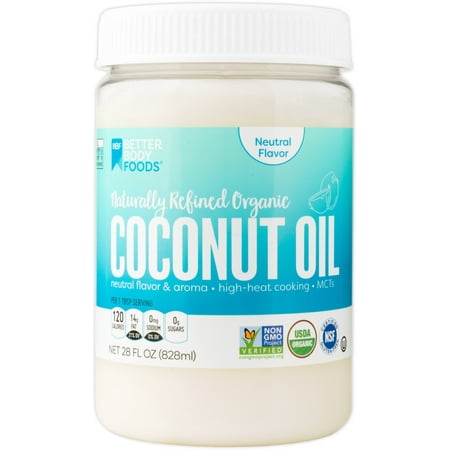 French Vanilla Flavor Oil - BetterBody Foods Naturally Refined Organic Coconut Oil Neutral Flavor, 28.0 Fl Oz