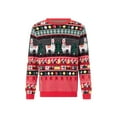 thumbnail image 2 of Women Men Ugly Christmas Sweater for Couple Long Sleeve Round Neck Knitted Funny Pullover Matching Outfit, 2 of 7