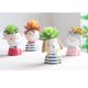 thumbnail image 5 of Jardineras suculentas de animales lindos de 3 piezas, soporte de maceta de vinilo para macetas para decoración de la del hogar Soledad Lindo jarrón floral de resina, 5 of 8