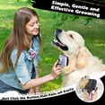 thumbnail image 5 of 3PCS Self Cleaning Slicker Brush & Pet Grooming Rake & Flea Comb for Dogs,Cats and Horses | Double-Sided Dematting Comb & Skin Friendly Deshedding Grooming Tool | Pet Supplies(Light Purple), 5 of 14