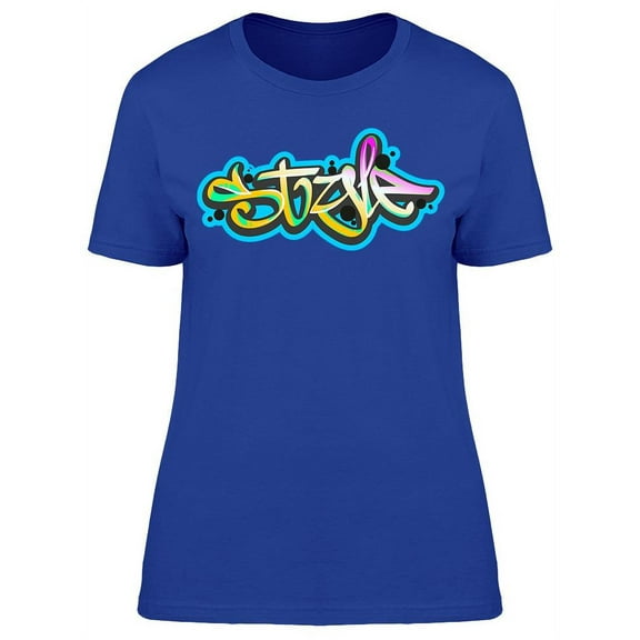 Style Graffiti Design T-Shirt Women -Image by Shutterstock, Female Medium
