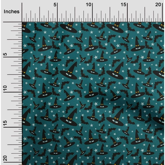 oneOone Velvet Dark Teal Green Fabric Halloween Sewing Craft Projects Fabric Prints By Yard 58 Inch Wide