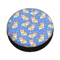 thumbnail image 3 of Bingfone Kawaii Corgi Spare Tire Cover Weatherproof Universal Wheel Protectors For Rv Camper Travel Trailer Suv Truck-14 Inch, 3 of 9