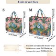 thumbnail image 2 of FORMRS Womens Corduroy Tote Bag Crossbody Shoulder Handbag with Pocket, Blue Flowers, 2 of 7