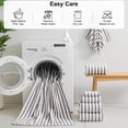 thumbnail image 6 of Jessy Home 6 Piece Light Gray Bath Towel Set for Bathroom-2 Bath Towels,2 Hand Towels,2 Washcloths Soft and Plush Highly Absorbent Towel for Hotel & Spa, 6 of 7