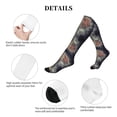 thumbnail image 5 of Lsque Elephant in Smoke Pattern Sport Compression Socks for Men & Women 15-20 mmHg Knee High Nurse Pregnant Running Medical and Travel Athletic, 5 of 6