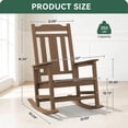 thumbnail image 5 of SERWALL Oversize Rocking Chairs, Outdoor Rocker for Porch, HDPE Rocking Chairs, 5 of 9