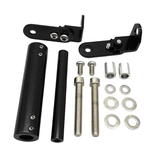 Soporte de montaje para navegación de motocicleta Colamx Accesorios de extensión para barra de teléfono Negro