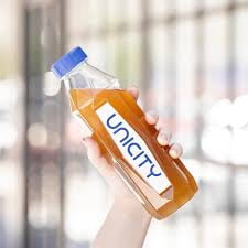 Unicity Balance Orange Drink Mix with Unicity Bottle, 30 Sachets, Fiber Drink Mix Powder, Reusable Mixing Bottle Included, Instant Orange Beverage, Low Calorie Daily Drink Mix for Men & Women