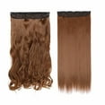 thumbnail image 6 of Benehair Clip in Hair Extensions as Human One Piece Hair Extension Curly Wavy Straight Hairpieces for Woman, 6 of 6