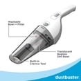 thumbnail image 5 of BLACK+DECKER Aspiradora compacta de Mano con batería de Litio 2 Ah, Color Gris, Blanco (Powder White), 1, 5 of 5
