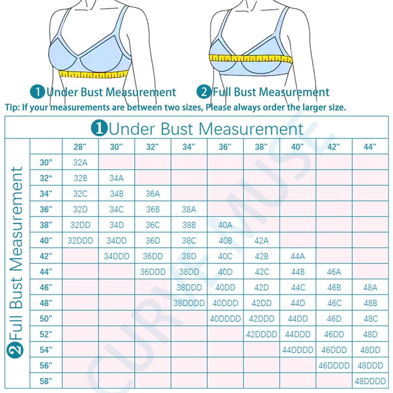 Curve Muse Women's Plus Size Push Up Add 1 and a half Cup Underwire Mesh Bra -2PK-BLACK,CREAM-48DD
