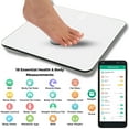 thumbnail image 3 of Smart Digital BMI Wi-Fi Total Body Composition Scale with App Analysis, Powered by 3 x AAA Batteries, 3 of 8