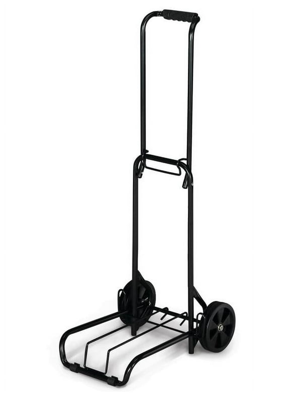 Protege Folding Luggage Cart, Black, 39" x 13" (15" Platform), 3lbs Empty, 75lbs Capacity