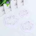 thumbnail image 4 of Moldes de fondant, 3 uds cortadores de flores molde de plástico para decoración de pasteles Sugarcraft molde herramienta de corte de galletas accesorios de cocina, 4 of 10