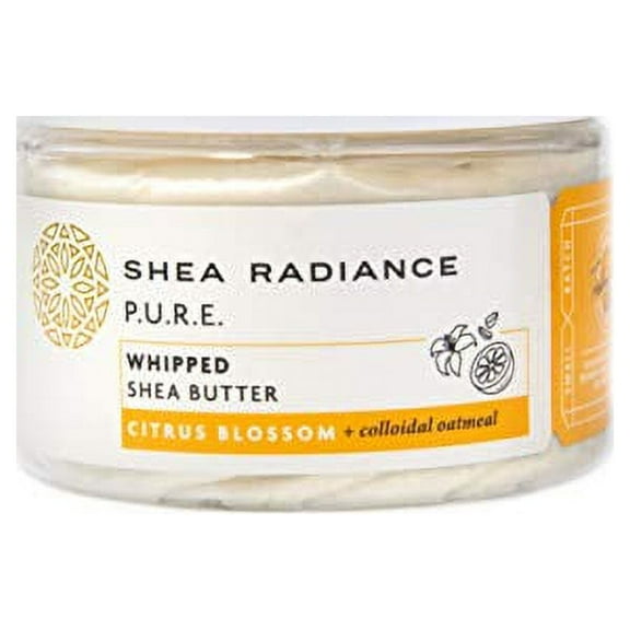 Shea Radiance Whipped Shea Butter w/Colloidal Oatmeal Blended w/Skin-Soothing Oatmeal & Moisturizing Rice Bran Oil Citris Blossom, 7 oz