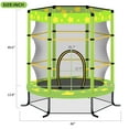 thumbnail image 5 of SHINPT 55'' Mini Toddler Trampoline with Enclosure Net and Star Pattern for Outdoor & Indoor, Recreational Kids Trampoline for Garden, Small Trampoline Birthday Gift for Boys and Girls Age 1-8, 5 of 5