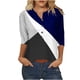 thumbnail image 1 of Elegante blusa casual con manga 3/4 y botones para mujer OAVQHLG3B Store lin121212, 1 of 5
