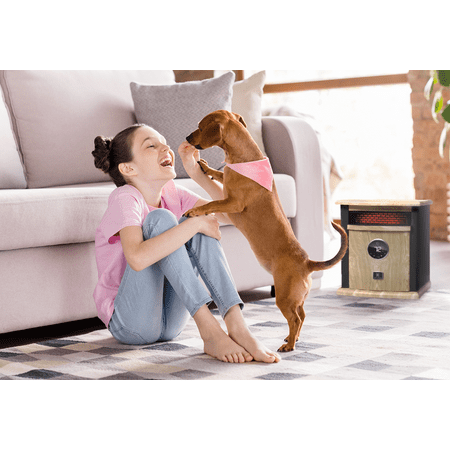 Heat Storm - 1500 Watt Infrared Cabinet Space Heater - BLACK