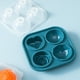 thumbnail image 5 of Bandeja de hielo con forma de rosa | Molde de plástico para 4 bolas de hielo redondas grandes | Máquina de hielo de congelación rápida para cócteles, jugos y bebidas frías | Para uso en bares y, 5 of 8